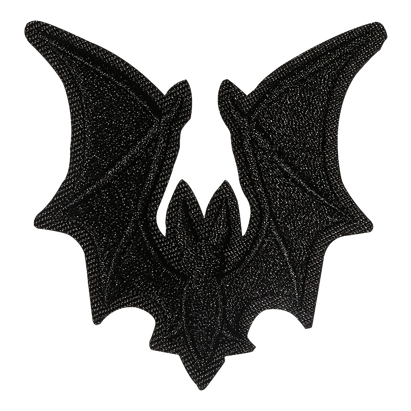 1pc Halloween Vampire Bat Gothic Iron On Embroidered Patch For Jeans, Jackets, Hats & Bags