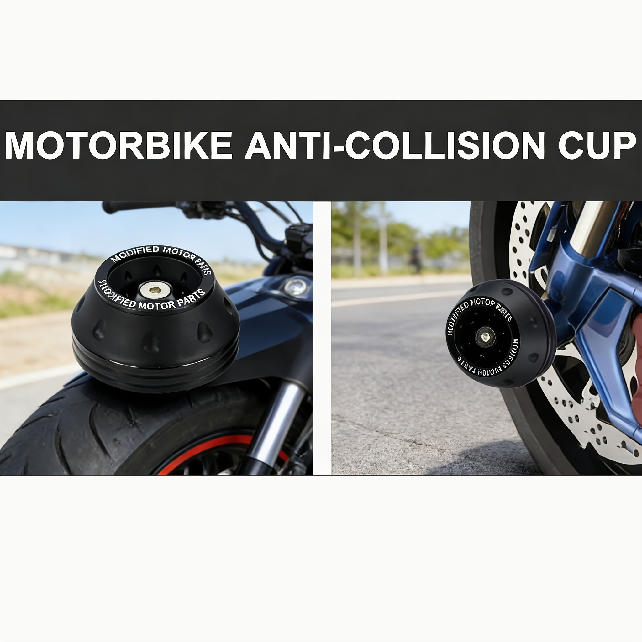 4 buc. Tampoane de protecție furcă față motocicletă din aliaj - Compatibile cu motociclete, scutere, motociclete off-road, cupe universale de protecție pentru suspensie față pentru motociclete