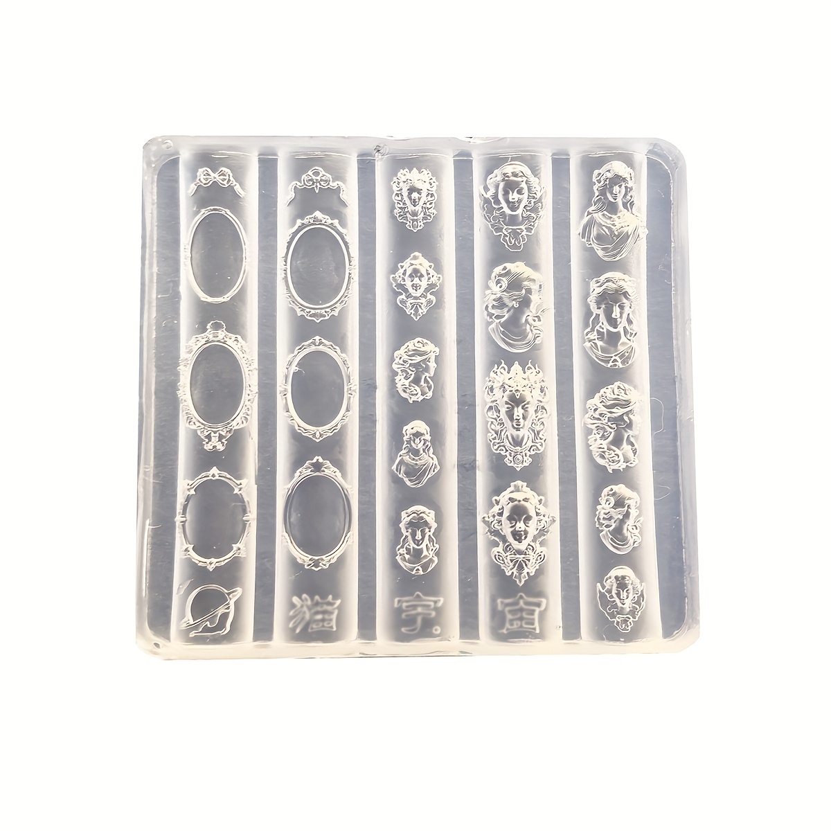 TEMU Nail Art Molds Medusa Design, Silicone Nails Tool Decoration