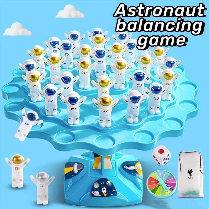 

1set Astronaut Balancing Counting Stack Toy, Desktop Balance Tree Children's Game, Educational Kindergarten Learning Game Children's Toy, Balance Tree Focused Training Puzzle Interactive Balance Toy