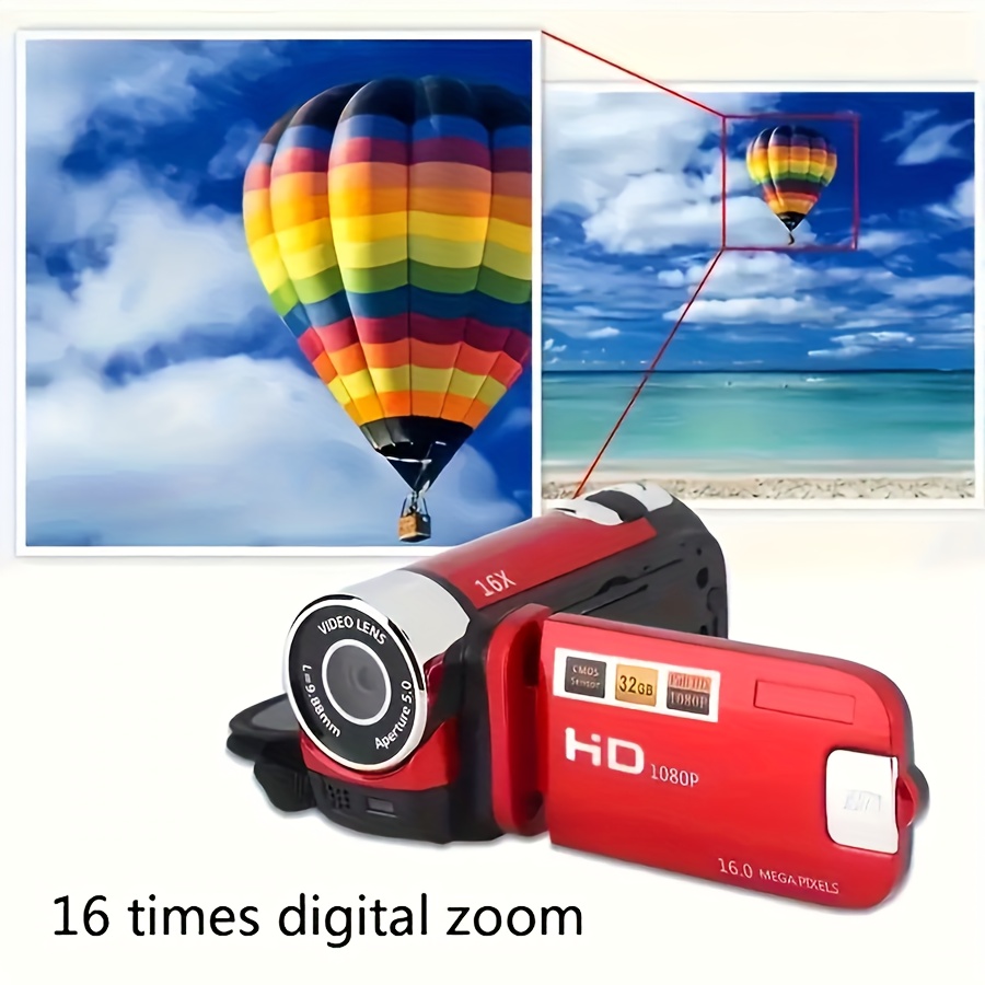 

Newest Model 16x Digital Camera 270° Rotating Led Flip Screen Camcorder - 1080p, 2.4-inch Screen Display, Camera, Portable And For Home, Outdoor, And Students - Perfect Camera &