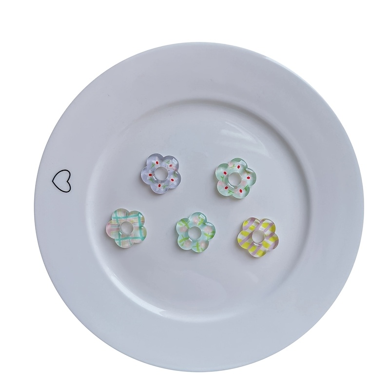 20pcs Floral Cut-Out Flower Pendant Accessories for DIY