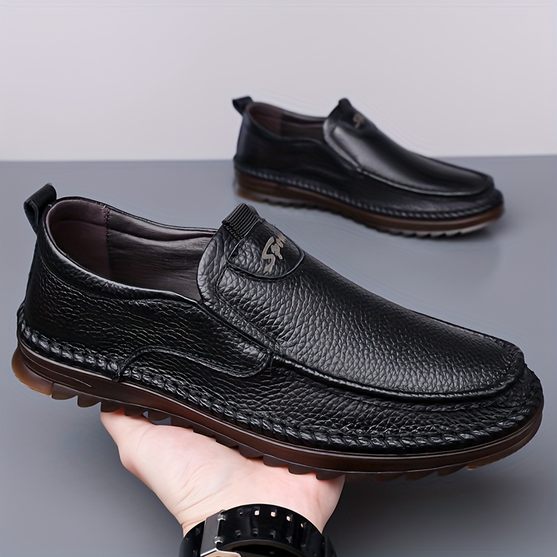 Men'S Summer Business Casual Shoes with Soft Soles, Soft Oxford Shoes, Comfortable Slip-On Walking Shoes for Outdoor Use.