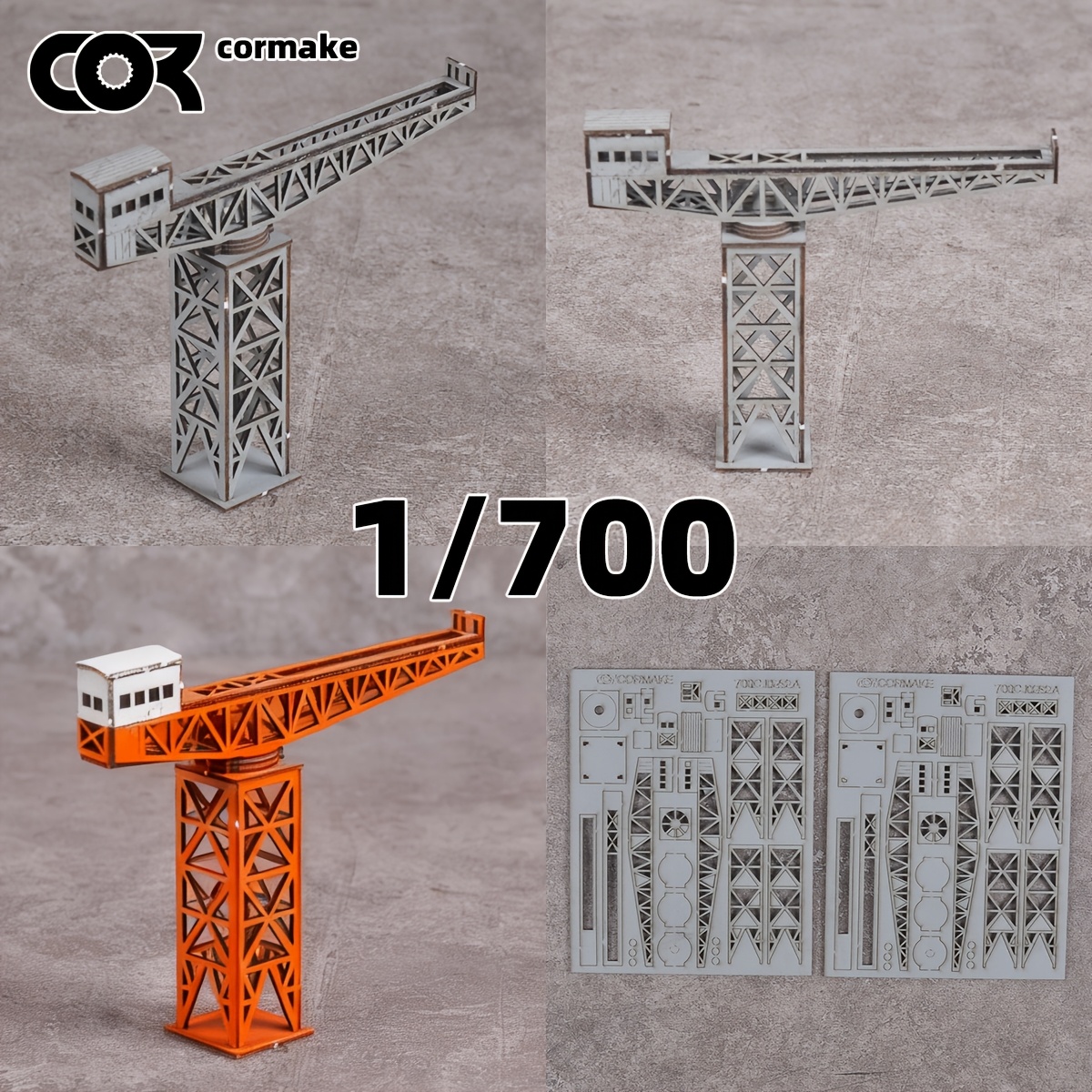 1/700 Scale Model Kit, Dock Naval Base Tower Crane Diorama