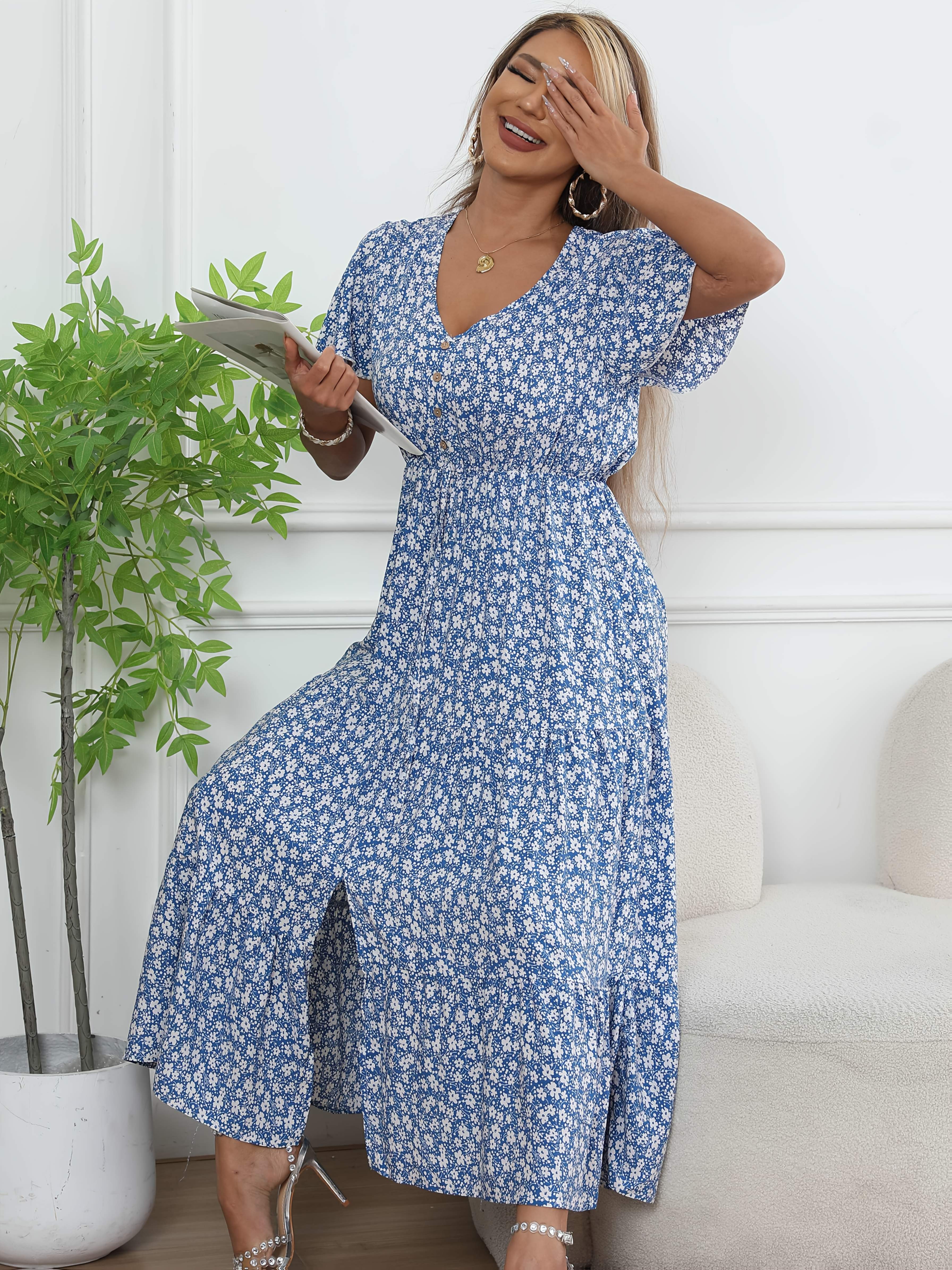 high elastic waist dress Red Short Rolled Hem Sleeve Elastic Waist Dress *FINAL SALE*  SSYS