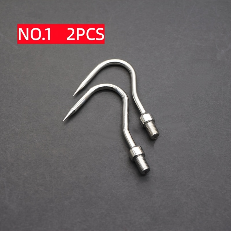 TEMU 2 Attrezzi da Pesca, Ami da Pesca, Disponibili in 4 Misure: 1#, 2#, 3#, 4#, Il Tuo Assistente per la Pesca