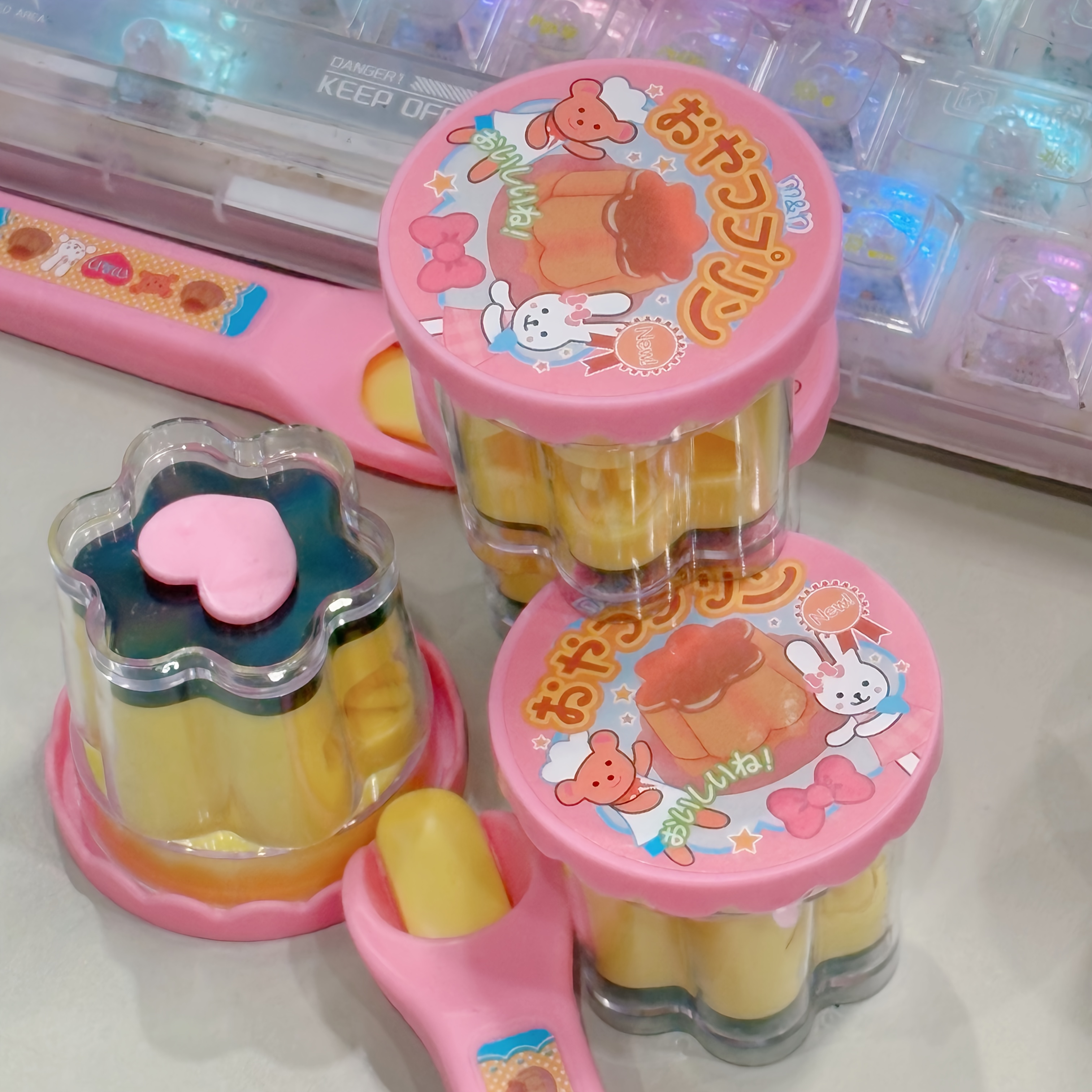 Juguete De Pudín Con Cuchara - Set De Alimentación Simulada De Plástico Para Niños Pequeños, Juego De Rol Y Educación Temprana