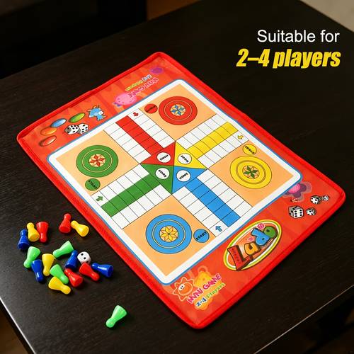 board game set foldable non woven game mat eva plastic pieces casual entertainment family gathering classic board game