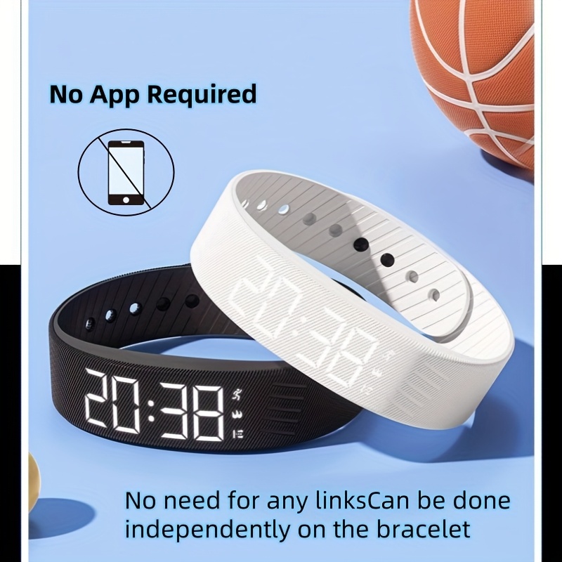 Unisex Fashion Sports Watch with Silent Vibration Alarm, Calorie Counter, Pedometer & Stopwatch - Soft Silicone Band, USB Rechargeable, High Quality Digital Display - Perfect Gift for Teachers, Holidays & Everyday Use, Fitness Tracking Watch, Sleek Watch Design, Digital Timepiece