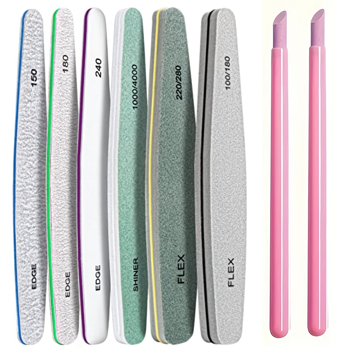 

Nail File Nail Nail Polished Pen Nail Set, 6/ 8pcs Nail Files And Buffers For Natural Nails, Boards For Nails, Nail Kit Nail , Nail Grit Nail Files Fingernail Files