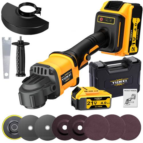 machine is with lithium ion batteries additions sold separately a fast charger and a cordless polisher complete with a full set of additions suitable for outdoor and gift use for men