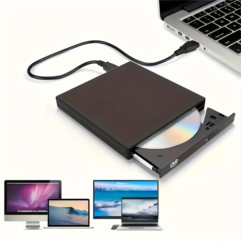 

External Dvd Optical Drive Usb 3.0 Cd/dvd Player Reader Recorder For Laptop Burning