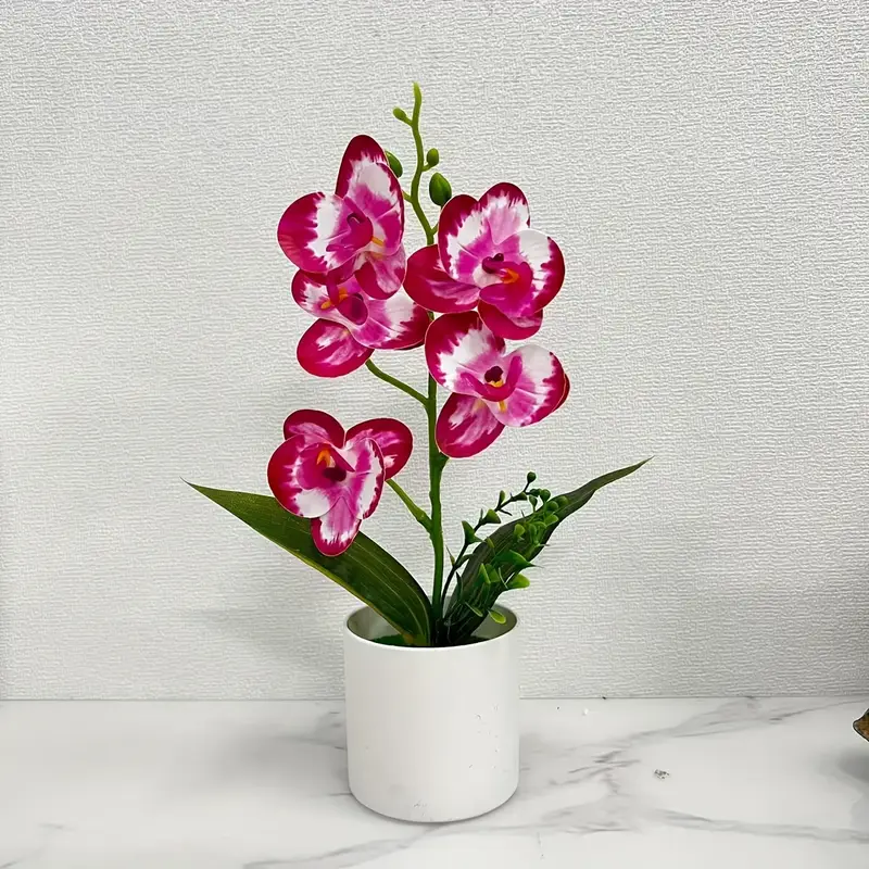 1 stück realistische künstliche orchidee topf –