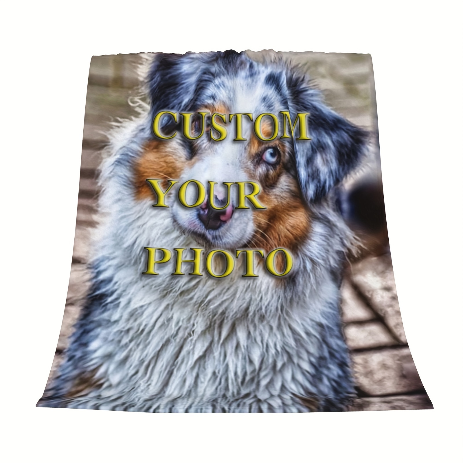 

Customized, Custom Blanket Single Sided Printed Blanket, 50x40inch, Cute , Custom Blanket, Vintage Style, Personalized Photo Gift For Couples Anniversary, Lightweight And Soft Blanket For All Season