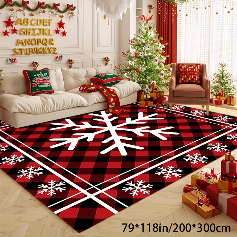 

Lozo Christmas & New 's Area Rug - , , Carpet 800 Gsm, Decorative Mat For , , , And Dining Area - For & Use