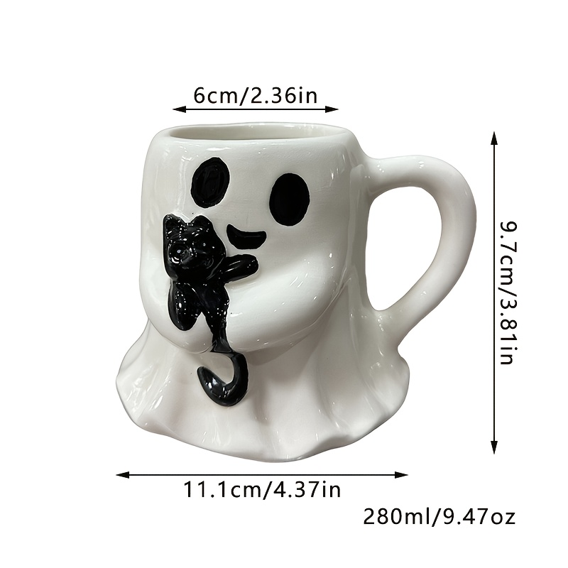 1pc Halloween Coffee Mug Halloween Gift Holiday Gift Breakfast Cup Coffee Cup Mug Ceramic Mug Novelty Mug