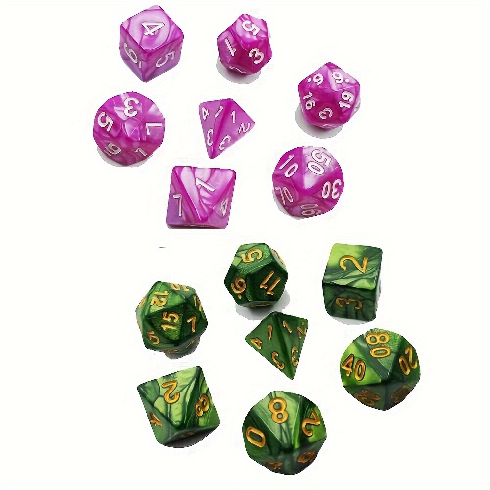 

7pcs Gaming Venue Charm Cubes, Suitable For Dragon And , Role-playing Tabletop Game, Ideal , And Thanksgiving Gifts