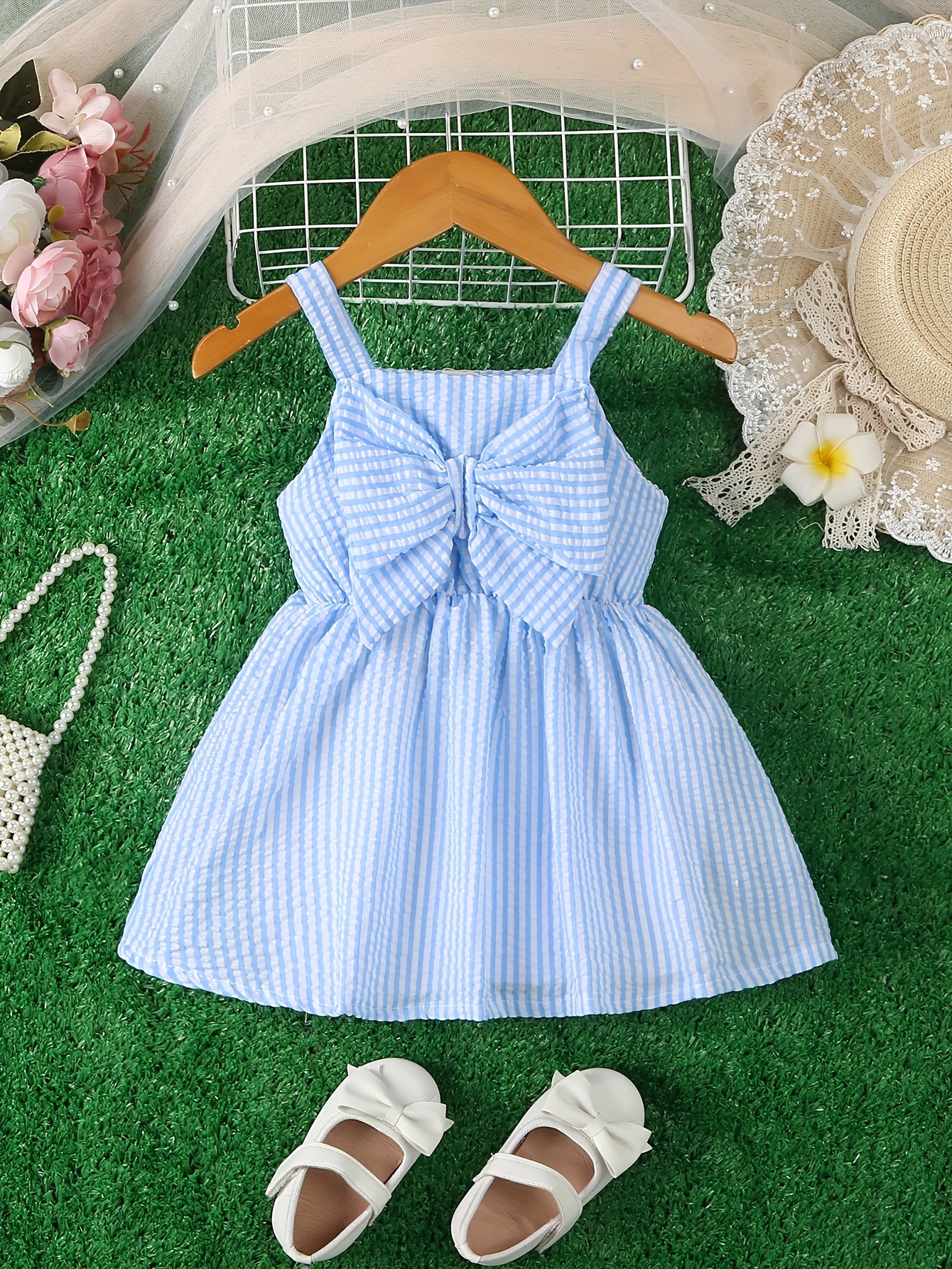 sachin and babi light blue dress yellow baby dress sold on Temu United States