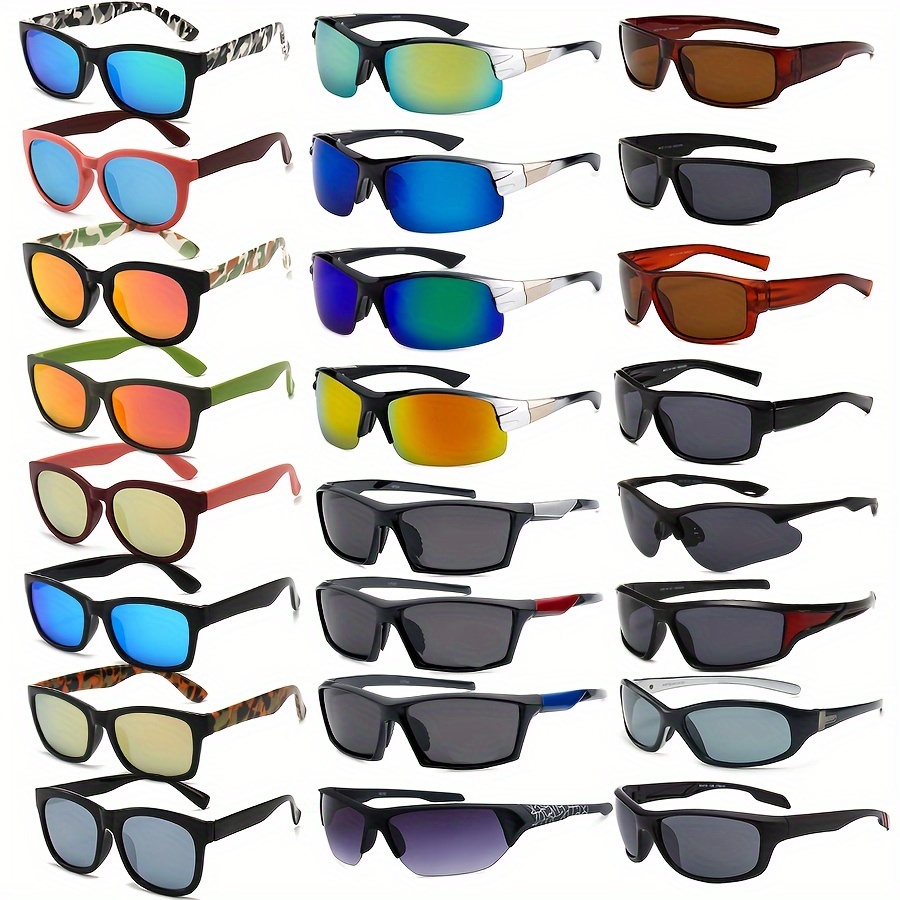 

6 Pairs Polarized Sports Fashion Glasses For Men And Women - Protection, Lightweight, , Lenses In Colors And Styles For Outdoor Activities Like Hiking, Kayaking, Fishing