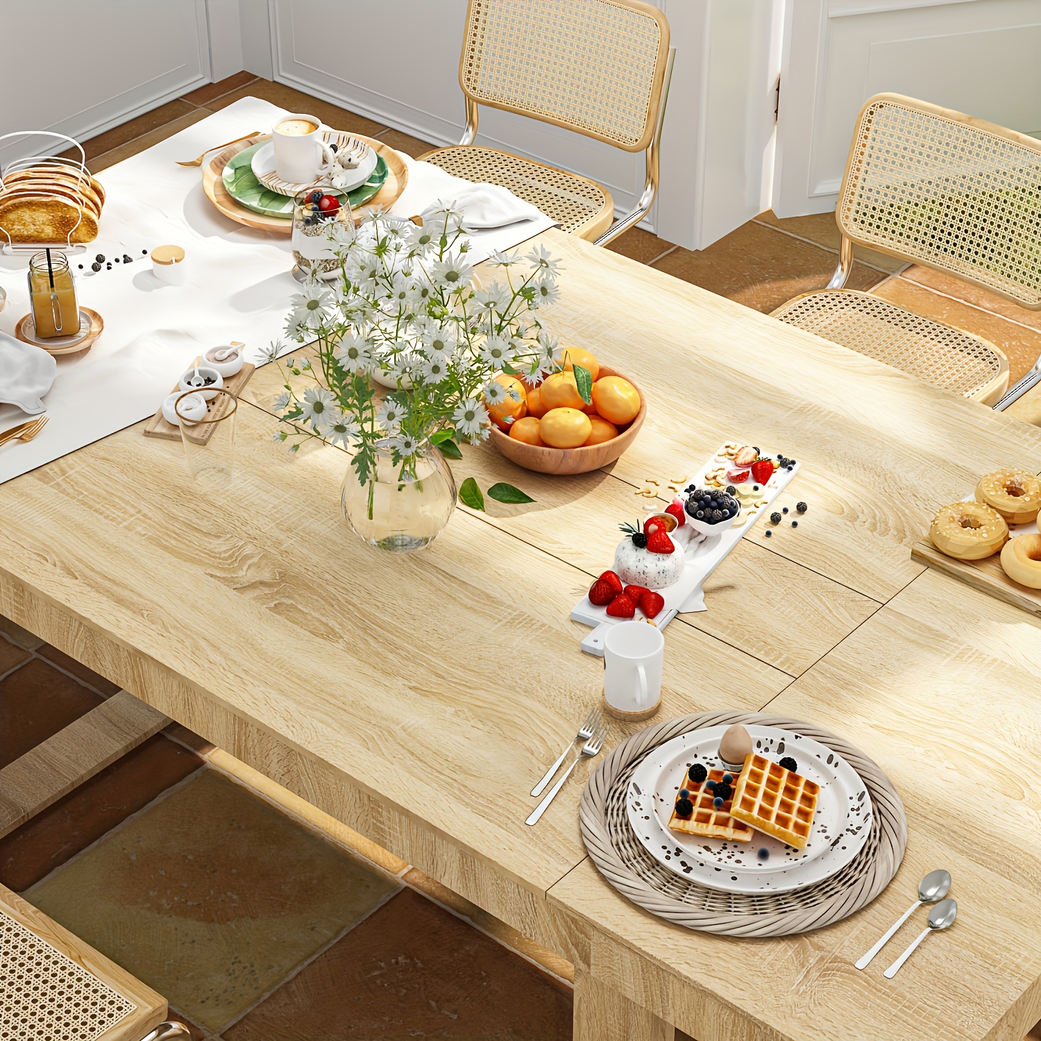 Food Elegant Kitchen Table Elegant Wooden Dining Table For Kitchen