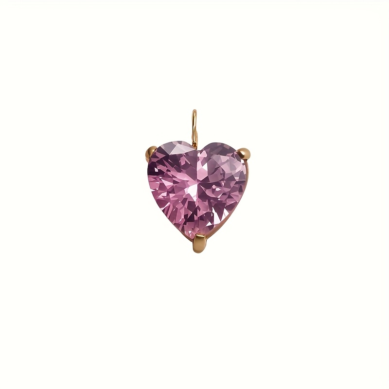 Star and Heart-Shaped Colorful Zirconia Pendant