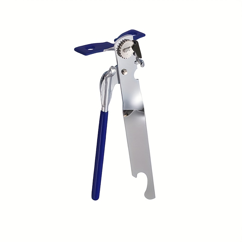 Image of Can Opener Manual, Safety Commercial Can Opener, Heavy Duty Stainless Held Can Opener, Small Side Cut Opener, Multifunctional Bottle Opener For Camping, Kitchen(1pc)