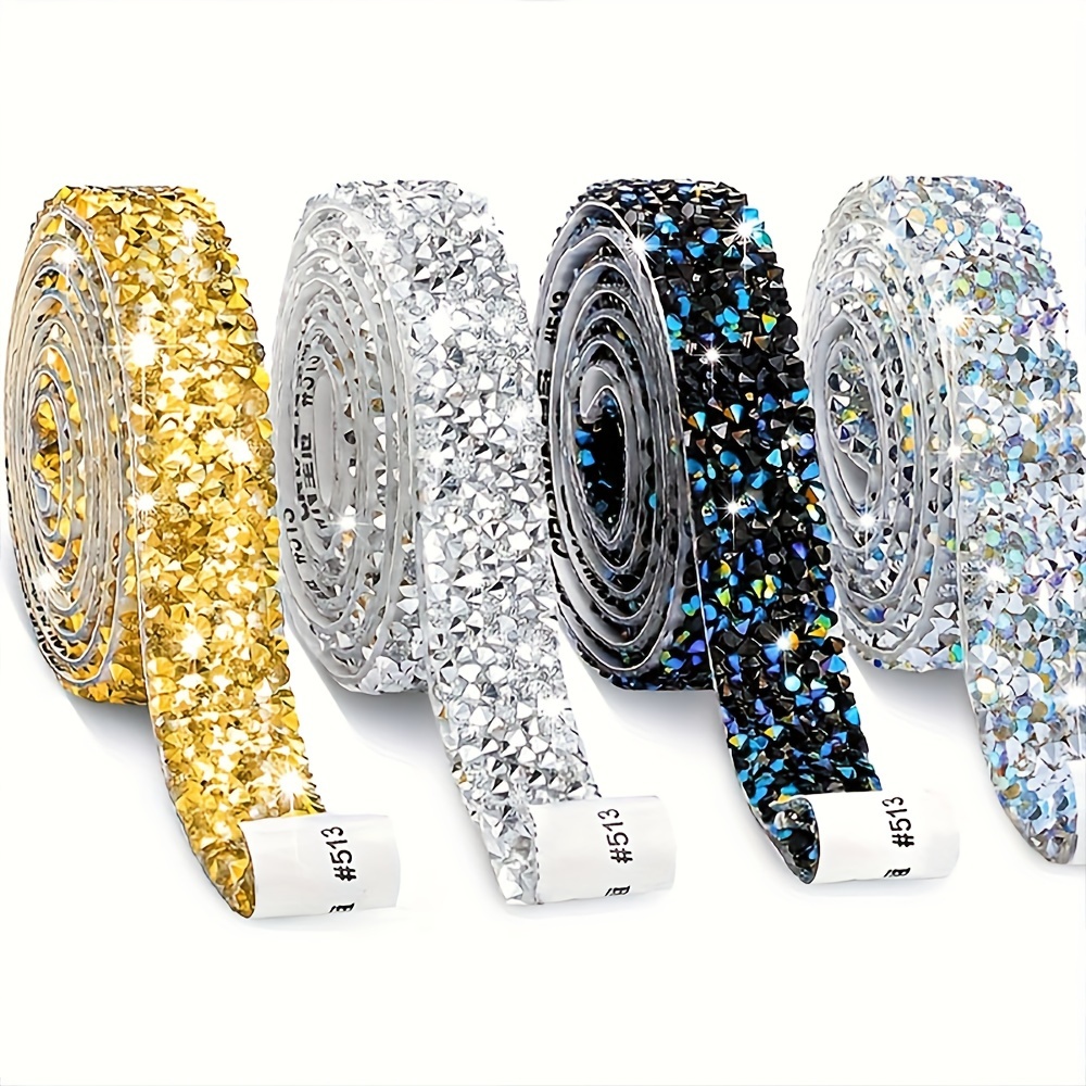 

1 Roll 1 -adhesive Crystal , Stone -adhesive Shiny Crystal Roll, Used For Shoes And Clothing, Cakes, Mobile Phones, Birthdays, Decorations Diy Handicrafts