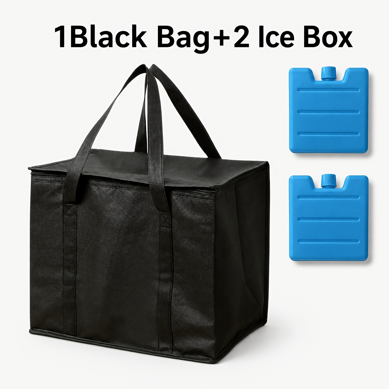 TEMU 1pc Large Insulated Bag For Multiple Drinks And Items, Thick Aluminum Foil Thermal Cooler Tote For Summer , Outdoor Travel, Road Trip, Durable