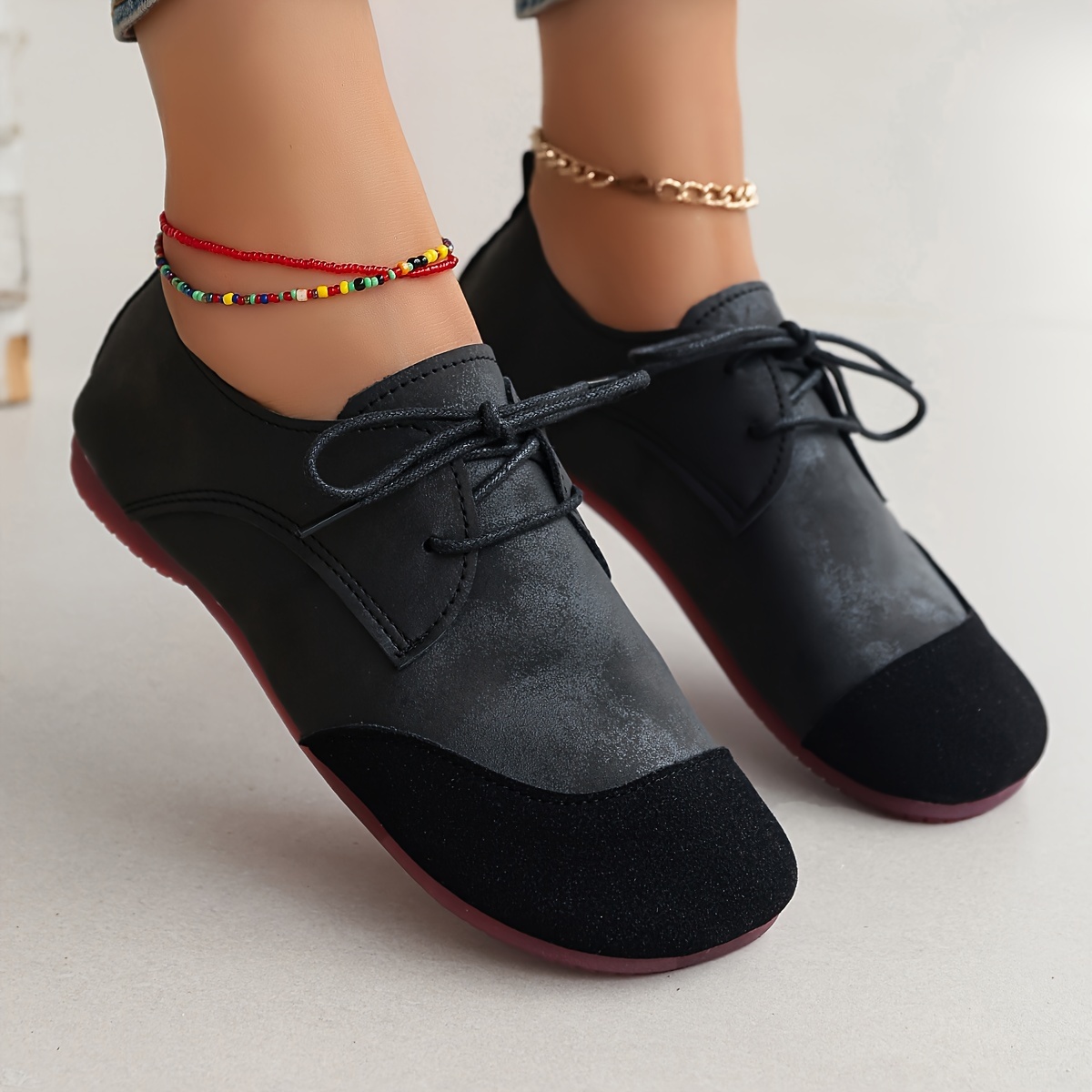 autumn new flat soft soled loafers womens season spring - Temu