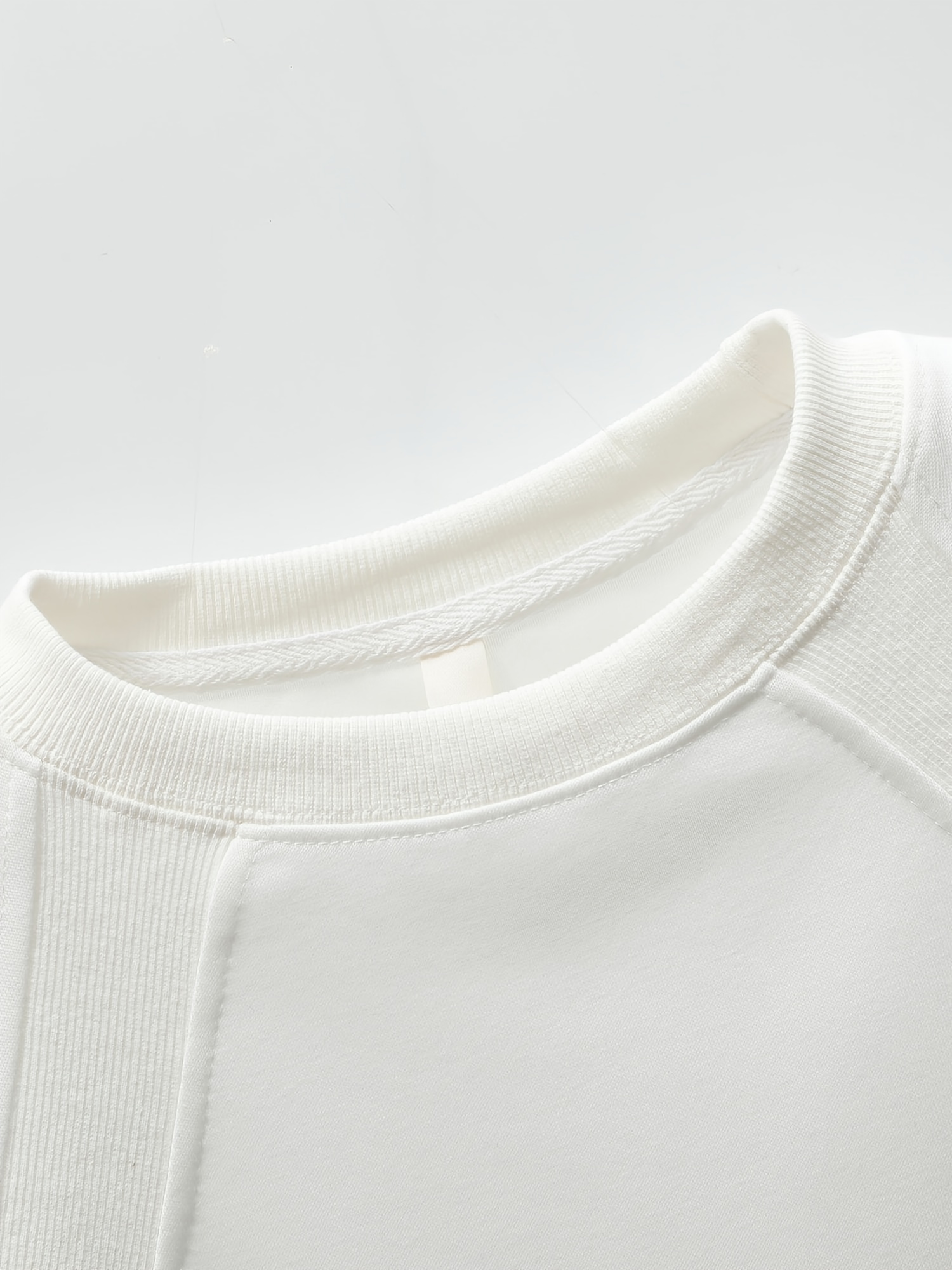 男士1件装，圆领宽松卫衣，显瘦长袖卫衣， 纯色长袖t恤男，宽松休闲打底衫，拼接内搭打底衫，舒适百搭，简约经典，适合日常活动和运动时穿着 商品详情 7