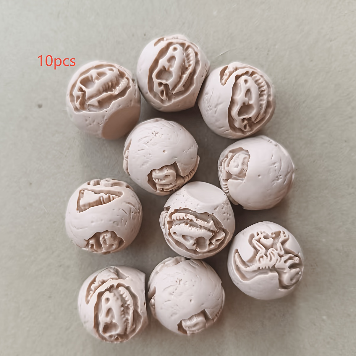 Image of 5/10/20pcs Dinosaur Fossil Potted Decoration, Garden Pebbles, Garden Memorial Stone