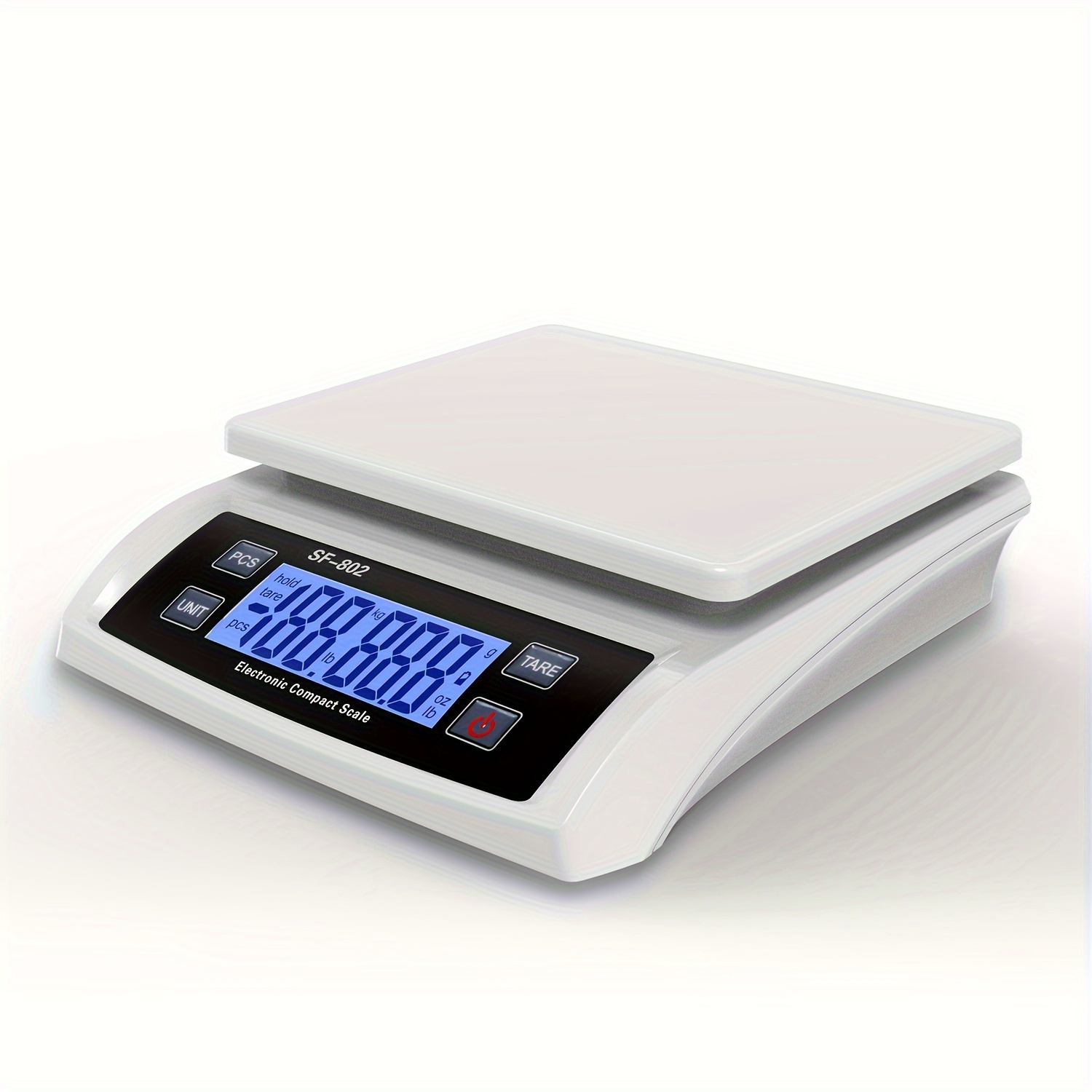 TEMU High-precision Digital Kitchen Scale - 66lb/30kg Capacity, Large Lcd Display, Auto 0 & Power Off, Indicator, Battery Included