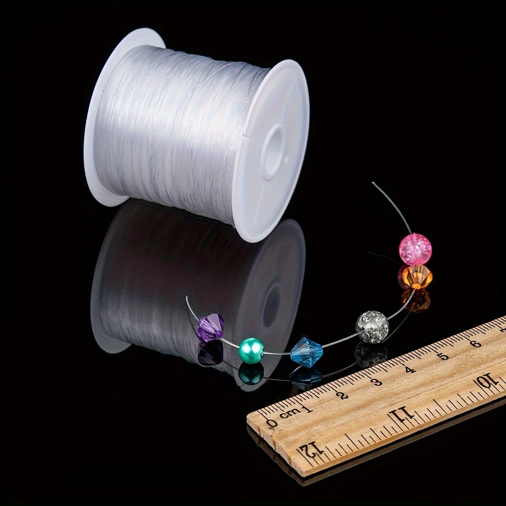 Non elastic Beaded Transparent Thread Thin Invisible Crystal - Temu