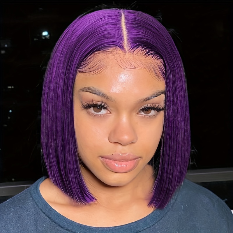 Lavender deals soft purple ombre human bob wig