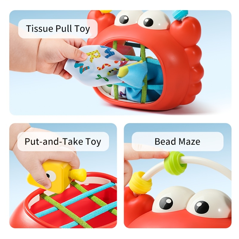 4-In-1 Baby Educational Toy for 0-12 Months