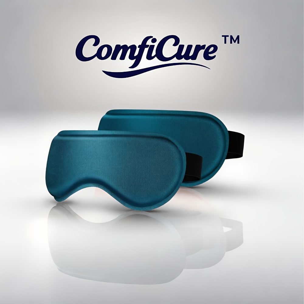 Comficure 2Pack Gel Cooling Eye Mask for Cold, Suitable for Hot And Cold Use, Helps with Dark Circles, Puffiness, Dry Eyes, Headaches, Stress, And Sleep, Featuring Reusable Ice Compress Pads