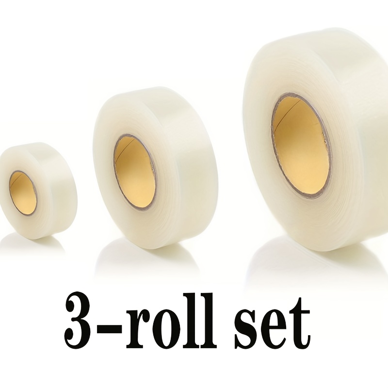 TEMU Yitape Hockey Tape - Strong Adhesive Roll For Sticks, Shin Guards, Socks - Transparent Pe Material, Easy To Apply, Sports Gear Accessories