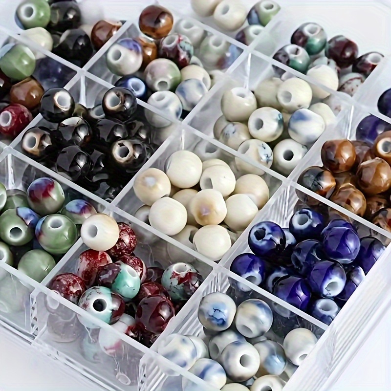 Lot de 10 perles céramique