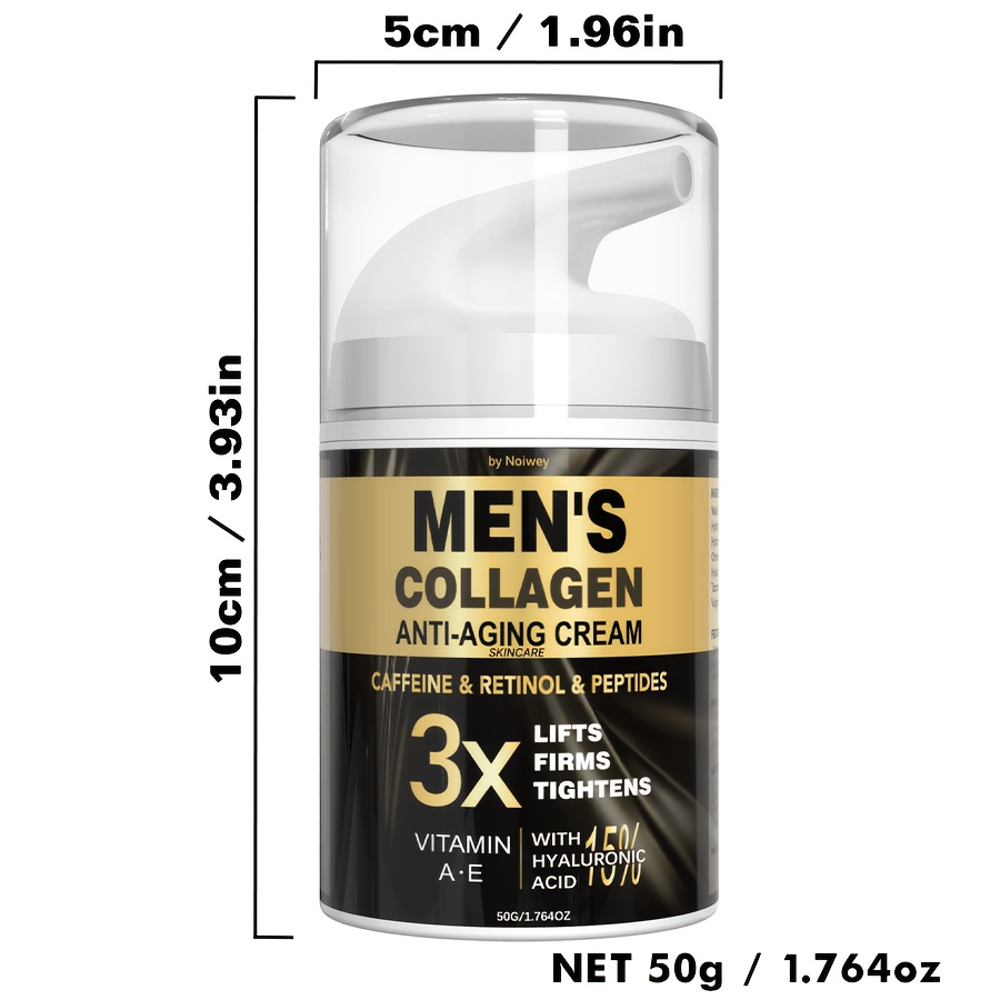 Image of Men' Face Cream, Peptide Face Lift Cream With Retinol, And Vitamin E, Men's Retinol Moisturizing Cream For Facial Skin, Men' Cream, Men's Firming Cream For Types, Moisturizer, For Dry Skin