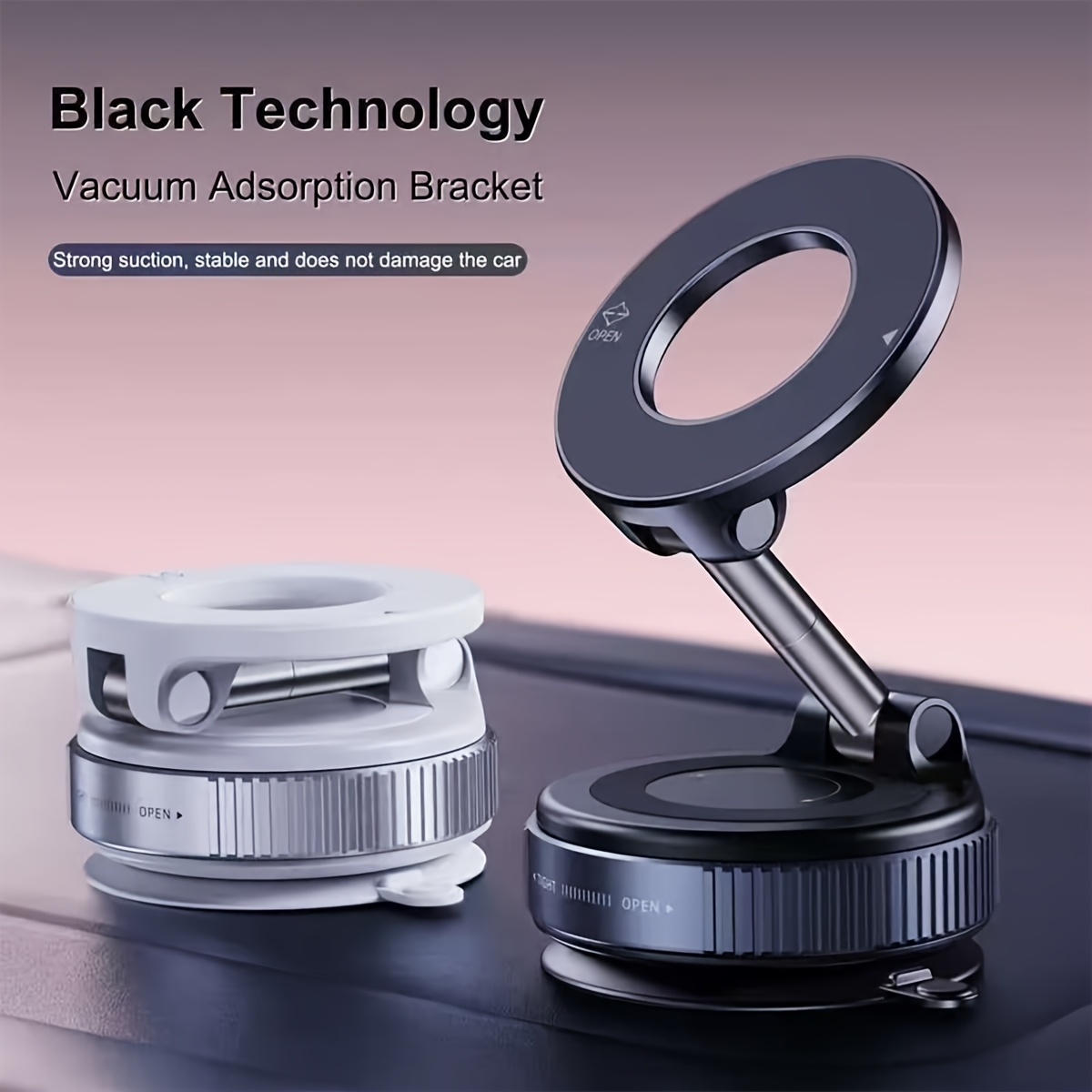 360 rotatable magnetic car phone mount   alloy adjustable and waterproof Product details 2