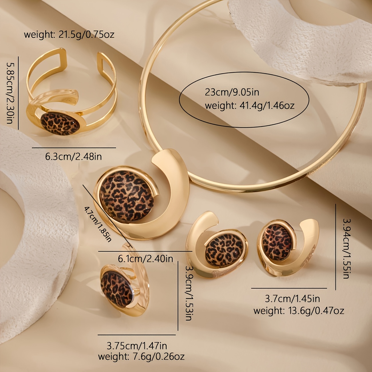 TEMU 5pcs Set: Elegant Golden-yellow Lettered Choker, Earrings, Ring, And Bracelet Set - Bohemian-chic Iron Jewelry With Exquisite , Ideal For