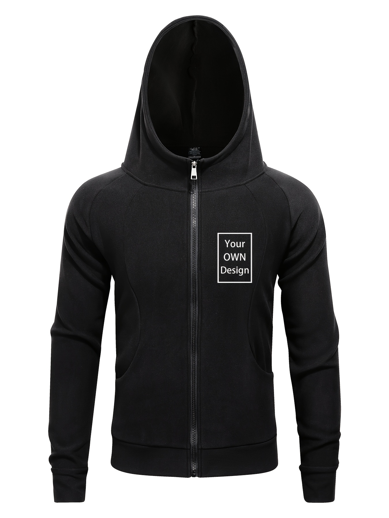 여성용 맞춤형 폴리에스터 후드티 - 성숙한 스타일, 단색, 긴 소매, 비대칭 밑단, 일반 핏, 끈 없음, 패딩 없음, 봄/가을 시즌, 지퍼 후드 스웨트셔츠