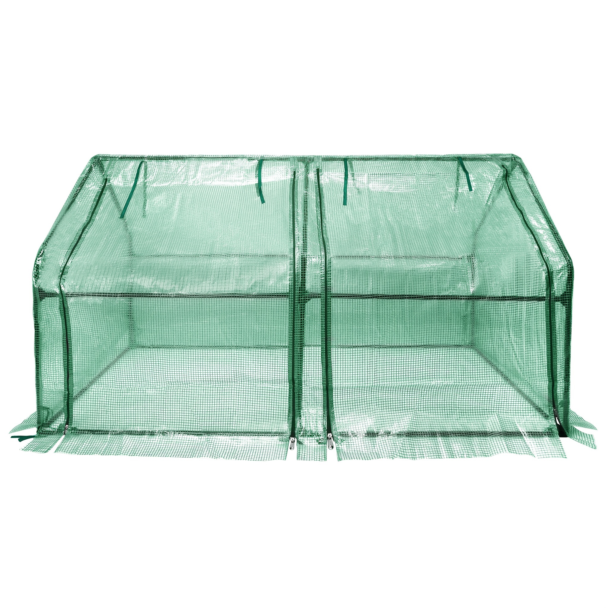 E-shop 180 x 90 x 90cm Tomaten-Aluminiumfolien-Gewächshaus, Grün/Schwarz/Weiß, Garten-Gewächshaus, Balkon-Gewächshaus, Tomaten-Gewächshaus mit