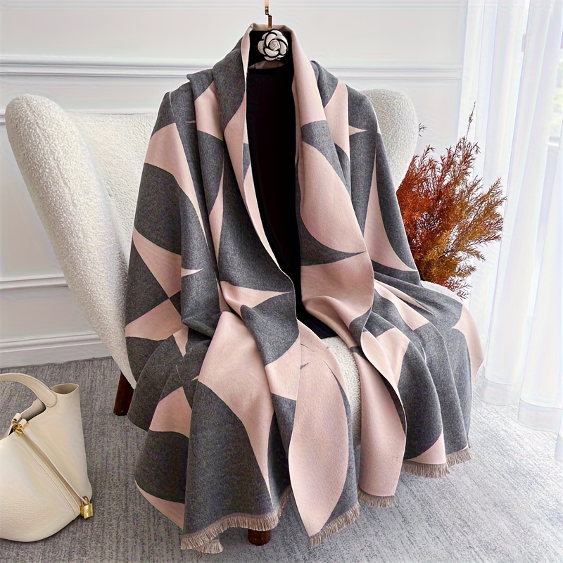TEMU 1pc Women Winter Scarf, Warm And , Suitable For Keeping Warm In Winter, Works As Shawl, Blanket, Fashion Accessory