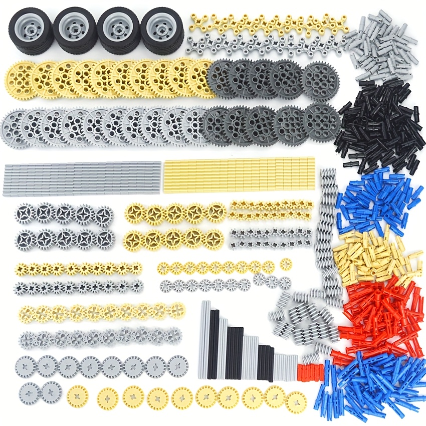 650pcs Building Blocks Technology Parts Gears Pins Shaft Wheel Connectors Accessories