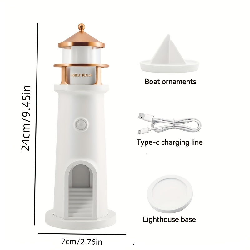 TEMU Novelty Lighting Intelligent Induction Lamp, With Moon Projection Effect Lighting Led Decorative Lamp, Bedroom, Living Room, Valentine's Day