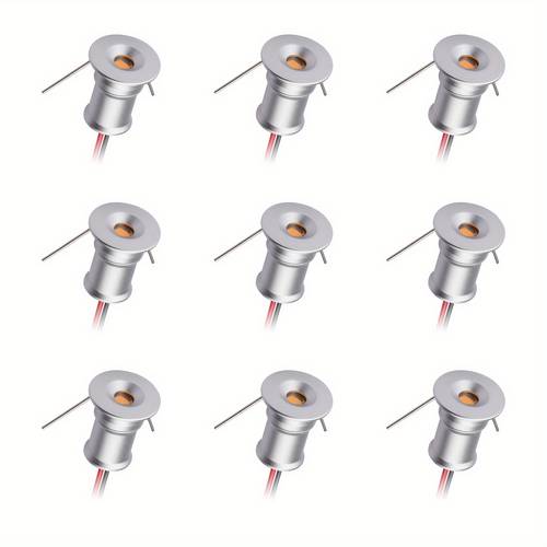 1w 12v led mini downlight in silvery black and white casing options small spotlight cabinet light indicator light decorative lighting 9pcs pack