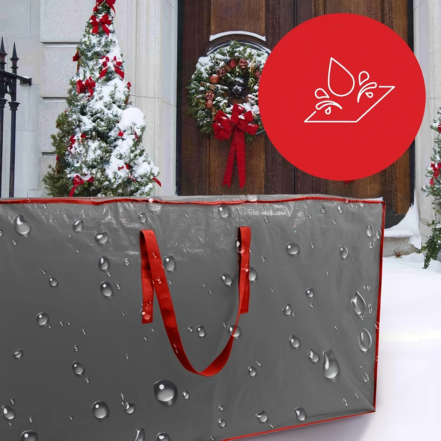 Pack Large Christmas Tree Storage Bags X X cm, Fits  Festive Artificial Disassembled Christmas to Tall, with