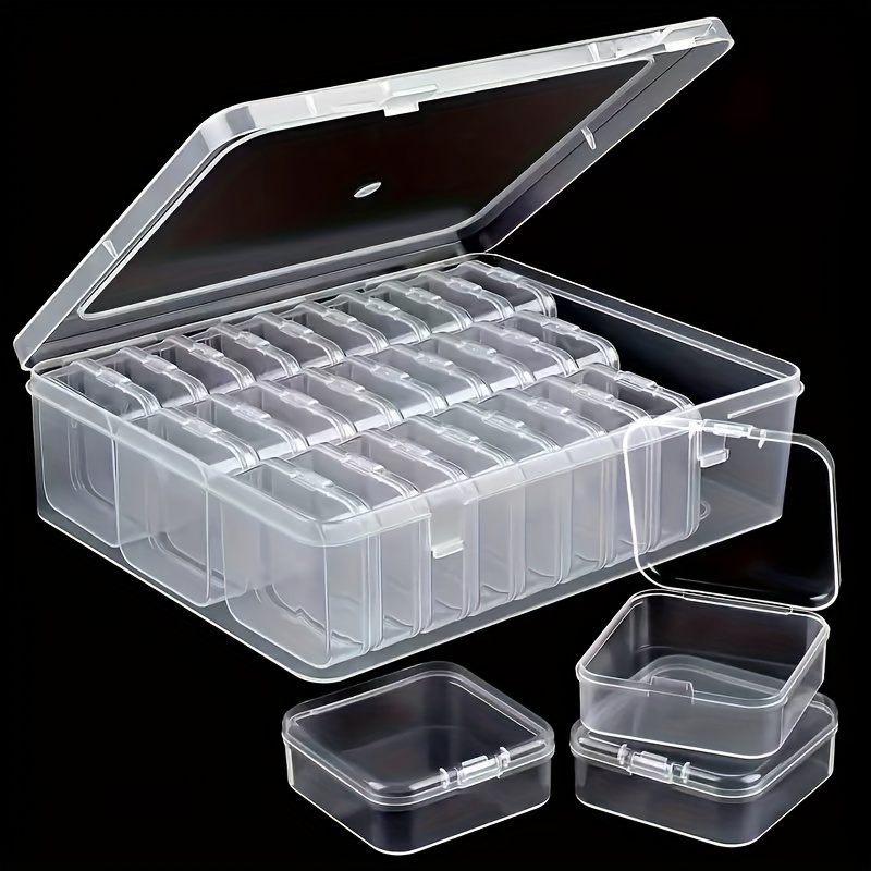 

Large Capacity Jewelry Box With 30 Compartments, Transparent Plastic Storage Box With Small Storage Containers, Very Suitable For Organizing Pearls, Jewelry And Small Items, Jewelry Boxes