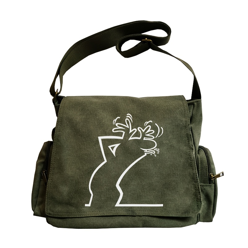 Image of Large-capacity Messenger Bag, Featuring A Unique Cartoon Animal Print Tote Crossbody Shoulder Bag, Suitable For Such As Shopping, Traveling, And Dining. An Gift